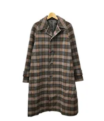 美品 ユナイテッドアローズ オンブレチェックバルカラーコート メンズ SIZE M UNITED ARROWS