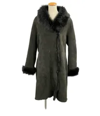 未使用級 MERION メリオントウキョウ ラムスキン ロング ムートン コート 未使用級 MERION メリオントウキョウ ラムスキン ロング ムートン コート