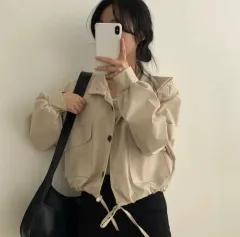 2COLOR) エイブリー スローベリー ビンツ マウンテンパーカー クロップド ジャケット ノーブランド 服