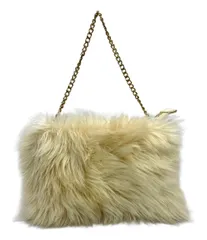 美品 エポカ ハンドバッグ カラーフェイクファークラッチバッグ 2WAY レディース EPOCA