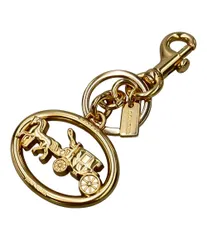 美品 コーチ ホース アンド キャリッジ バッグ チャーム レディース COACH