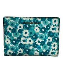 美品 マイケルコース 二つ折り財布 花柄 レディース MICHAEL KORS