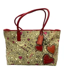 コーチ トートバッグ グラフィティ コーティングキャンバス パテントレザー ポピー 16507 レディース COACH