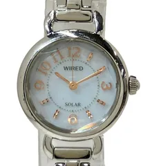 セイコー 腕時計 V117-0CH0 ソーラー ホワイト レディース SEIKO