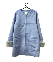美品 ビームスハート ノーカラーコート レディース SIZE M BEAMS HEART
