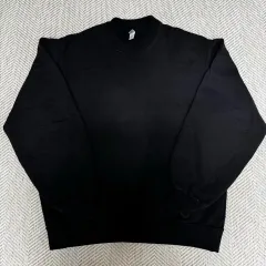 (L)ロサンゼルス アパレル HF07 14oz ヘビー スウェットシャツ ブラック