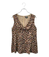 美品 ケイトスペード ノースリーブトップス レオパード柄 レディース SIZE 4 (L) Kate Spade