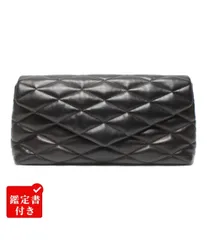 新品未使用Yves Saint Laurent×西川クラッチバッグ 黒赤 レトロ ウィメンズ クラッチ＆パーティーバッグ | サンローラン | YSL