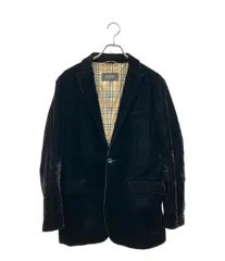 バーバリーブラックレーベル テーラードジャケット ベロア BMP36-114-09 メンズ SIZE M BURBERRY BLACK LABEL