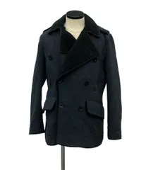 【新品未使用】sacai グレー ウール ダブルブレストピーコート　size2 sacaiグレー ウール ダブルブレスト ピーコート