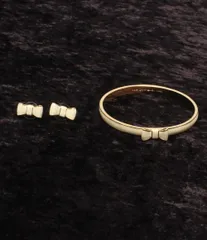 ケイトスペード バングル ピアスリボンモチーフ  2点セット レディース kate spade