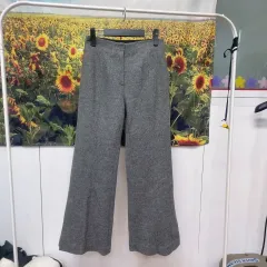 システム ウールスリット セミフレア セミブーツカット パンツ レディース 25インチ 5k19