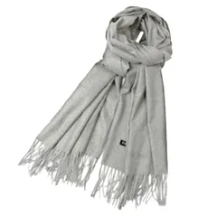 [MORE AUNI] マフラー レディース ストール 大判 カシミヤタッチ 冬 厚手 暖かい 無地 防寒 プレゼント メンズ 男女兼用 きれいめ おしゃれ クリスマス 誕生日 ギフト 贈り物 結婚式 二次会 パーティー 通勤 通学 オフィス フォ [グレー]