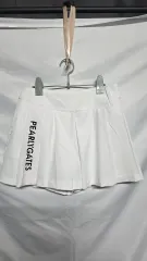 114 PEARLYGATESゴルフ 正規品レディース 白 プリーツ スカート