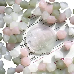 シーリングワックス 宝石ワックス 半透明 180粒 ミックスダイヤモンド 封蝋 手紙 招待状 ギフト アクセサリー DIY ハンドメイド (粉白黛绿) [粉白黛绿]