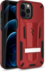 【 ZIZO 】 iPhone 12 Pro Max (6.7インチ) ケース カバー 耐衝撃 衝撃吸収 米軍MIL規格 キックスタンド ハイブリッド (ポリカーボネイト × TPU) TRANSFORM シリーズ 【 レッド/ブラック 】 [並行輸入品] 