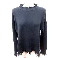 アールエヌエーエヌ RNA-N ニット カットソー Uネック 長袖 M 黒 ブラック /RT