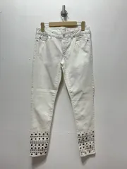 6 マイケルコース 白 スタッズ デニム パンツ