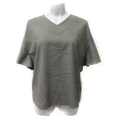 エレメントオブシンプルライフ element of SIMPLE LIFE シャツ ブラウス 半袖 M 緑 カーキ /YI