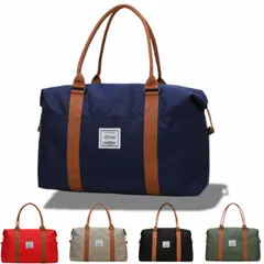 culture field 旅行バッグ 大容量 軽量 ボストンバッグ キャリーオン対応 折りたたみ 手提げ 肩掛け 2WAY 男女兼用 出張 修学旅行 スポーツ ジム 通学 通勤 収納バッグ (ネイビー, L) [ネイビー] [L]