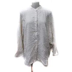 アーバンリサーチ ドアーズ URBAN RESEARCH DOORS シャツ ブラウス 長袖 バンドカラー ONE ベージュ /YI