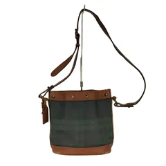 ポロラルフローレン POLO RALPH LAUREN ブラックウォッチ レザーショルダーバッグ メンズ 表記無 