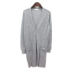 インデックス INDEX カーディガン ニット ロング M グレー /MN