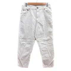 ニコアンド Niko and.. JEANS テーパードパンツ カラーデニム M 白 オフホワイト /MN