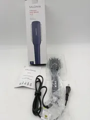 【K-1746】SALONIA サロニア ストレートヒートブラシ スリム ネイビー 新品未使用品 動作確認済み