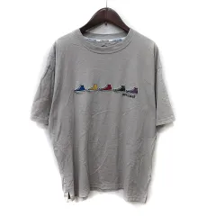 コンバース CONVERSE Tシャツ カットソー 半袖 刺繍 M ベージュ /YI