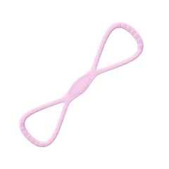 [DeerLuxe] フィットネスチューブ 筋トレ チューブ トレーニング ゴムバンド ストレッチ ダイエット シリコン製 持ち運び便利 肩甲骨 背中 猫背 姿勢改善 (C.ローズ) [C.ローズ]