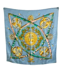 エルメス スカーフ シルク100% カレ90 DAIMYO PRINCES DU SOLEIL LEVANT レディース HERMES
