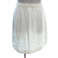 ロペ ROPE ラップスカート 台形 ミニ レース 9AT M アイボリー 白 ホワイト /YK