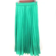 ニコアンド Niko and.. スカート プリーツ マキシ 3 緑 グリーン /RT