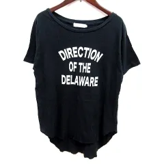 サマンサモスモス SM2 カットソー Tシャツ Uネック 半袖 L 黒 ブラック /RT