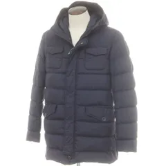 【中古】ヘルノ Herno POLAR-TECH ナイロン フーデッド ダウンコート ライトネイビー【サイズ48】【メンズ】