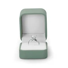 【新品】 Oirlv 指輪ケース ミニ リングケース 持ち運び 1個用 PUレザー おしゃれ 高級 プロポーズ 結婚式 ジュエリー収納などに適当 適格請求書に対応 H14301 (グリーン) 0