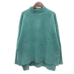 アズールバイマウジー AZUL by moussy ニット セーター ハイネック 長袖 M 緑 グリーン /MN