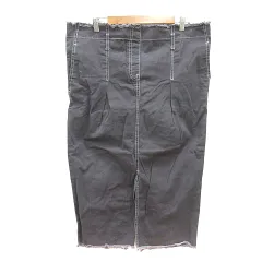 ダブルクローゼット w closet タイトスカート ロング F 茶 ブラウン /MN