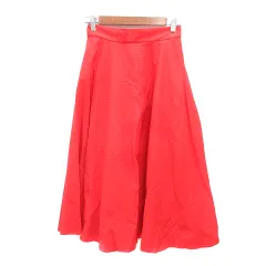 ユニクロ UNIQLO フレアスカート ロング M 赤 レッド /MN ●RY