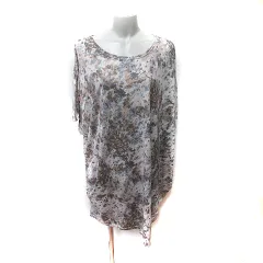 オズモーシス osmosis ワンピース ひざ丈 半袖 総柄 ONE マルチカラー /YI