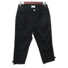 レピピアルマリオ repipi armario クロップドパンツ S 黒 ブラック /YI