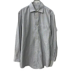 BROOKS BROTHERS 長袖 チェックシャツ XL～ ホワイト ブルー マルチカラー ブルックスブラザーズ 胸ポケット トップス 春物 a711-6013のサムネイル