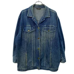 Huntes Run デニムジャケット インディゴブルー ハンターズラン ボタンダウン ロング丈 ビッグサイズ 両胸ポケット 秋物 a711-6053