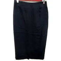 セオリー Theory スカート タイト ミモレ ロング ウール 0 黒 ブラック /RT