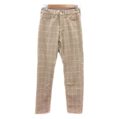 プロポーション ボディドレッシング PROPORTION BODY DRESSING テーパードパンツ チェック 24 S ベージュ /MN