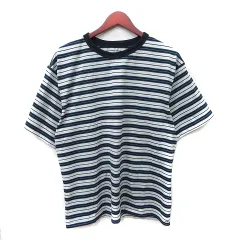 ジーユー GU Tシャツ カットソー ボーダー 半袖 L マルチカラー /YI ●RY