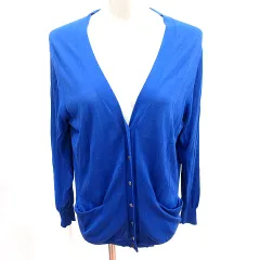 アダムエロペ Adam et Rope' カーディガン ニット 長袖 38 青 ブルー /RT