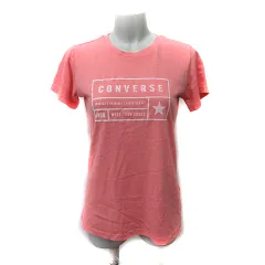 コンバース CONVERSE Tシャツ カットソー 半袖 M サーモンピンク /YI