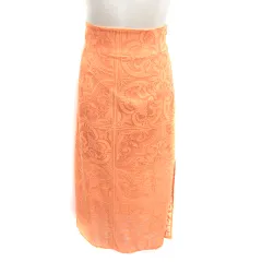 リリーブラウン Lily Brown スカート タイト マキシ 総柄 1 オレンジ /RT